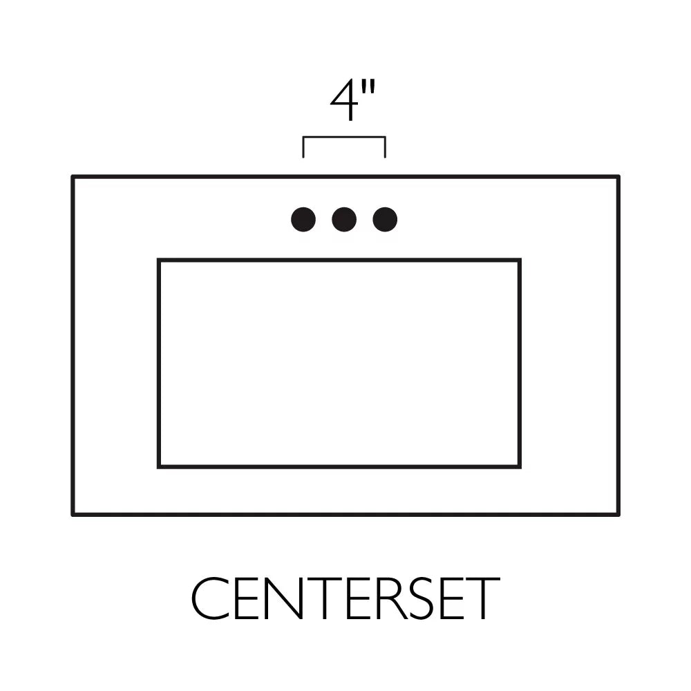 Design House 557678-WHT 61-inch Camilla Cultured Marble Centerset Mount Rectangle Double Bowl Vanity Top with Integrated Backsplash; Solid White