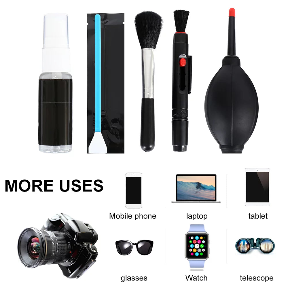 Professional Camera Cleaning Kit Works as Camera Lens Cleaning Kit; Camera Cleaner; Sensor Cleaner