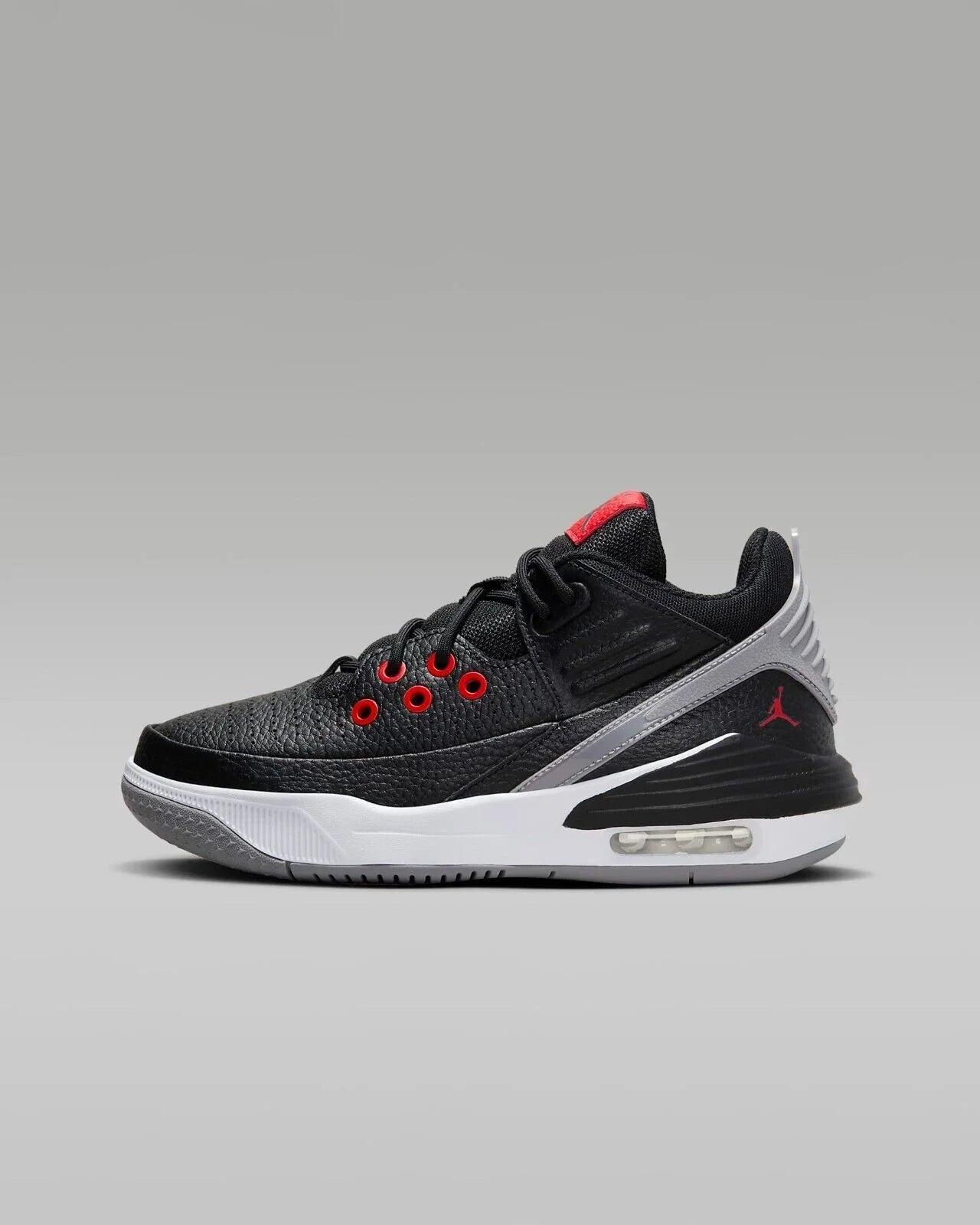 Air Jordan Max Aura 5 DZ4352-061 Older Kids Black/White Basketball Shoes NR4814 (7Y)