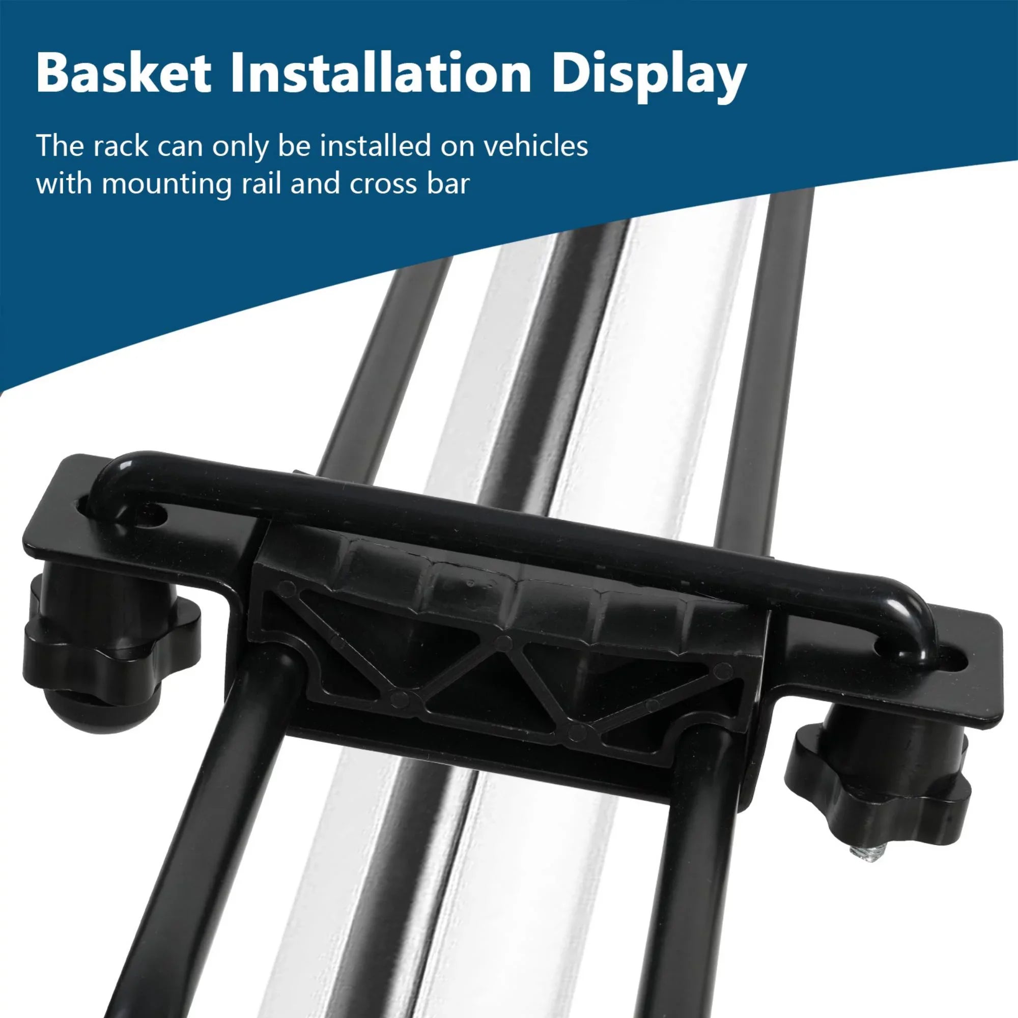 45" x 36" Universal Roof Rack Basket Heavy Duty Rooftop Cargo Rack; 150 lbs Cargo Carrier for Top of Vehicle for SUV; Truck; & Car Luggage Holder; Black