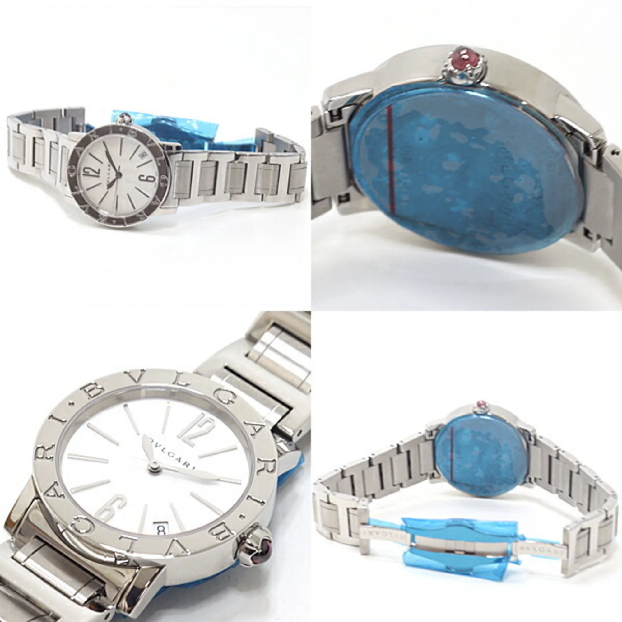 Pre-Owned BVLGARI Bulgari Boys Watch BBL33WSSD White Shell Dial Automatic Winding (Like New)