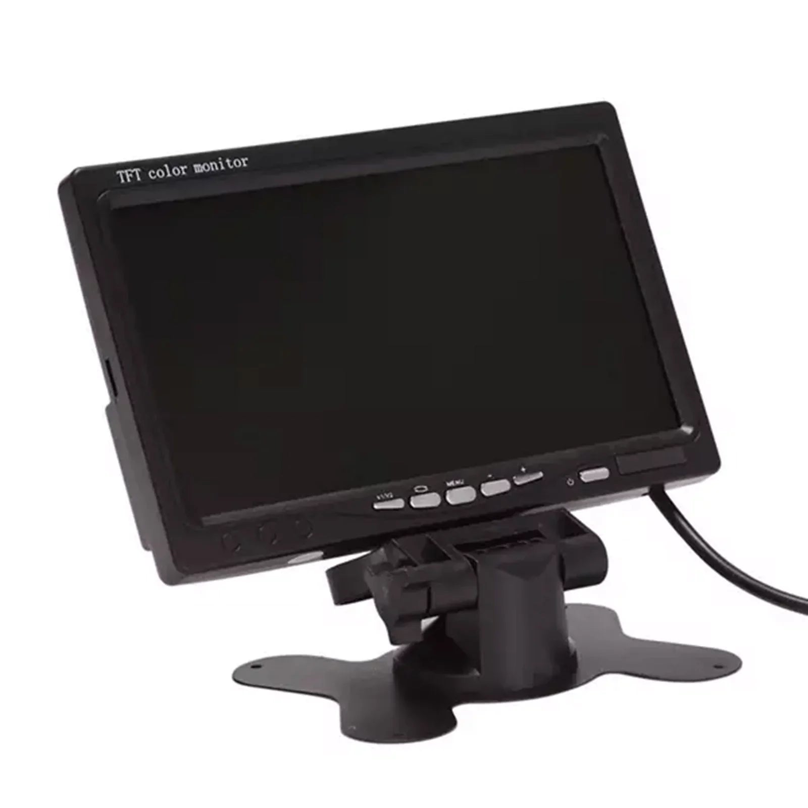 Aibecy 7 millimeter HD Monitor Display Screen TFT Car Screen Monitor HD 1024x600 Display AV Input Built-in Speaker For Trucks Bus RV Trailer Reverse Rear View Backup Camera