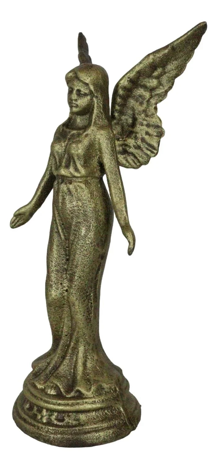 Cast Iron Rustic Enchanted Ventilatortasy Fairy Garden Pixie Faerie Standing Figurine
