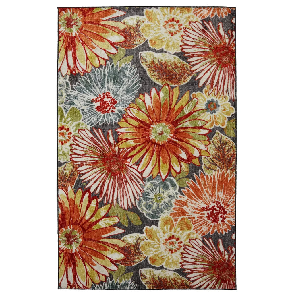 Mohawk Home New Wave Charm Multi Printed Area Rug; 7'6"x10'; Grey & Orange