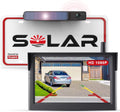 Foxpark Solar RV Wireless Backup Camera 5" Monitor Rear View Camera 2 Channels Trailer Reverse Camera for Van;Camper Highway Observations System (Solar 3)