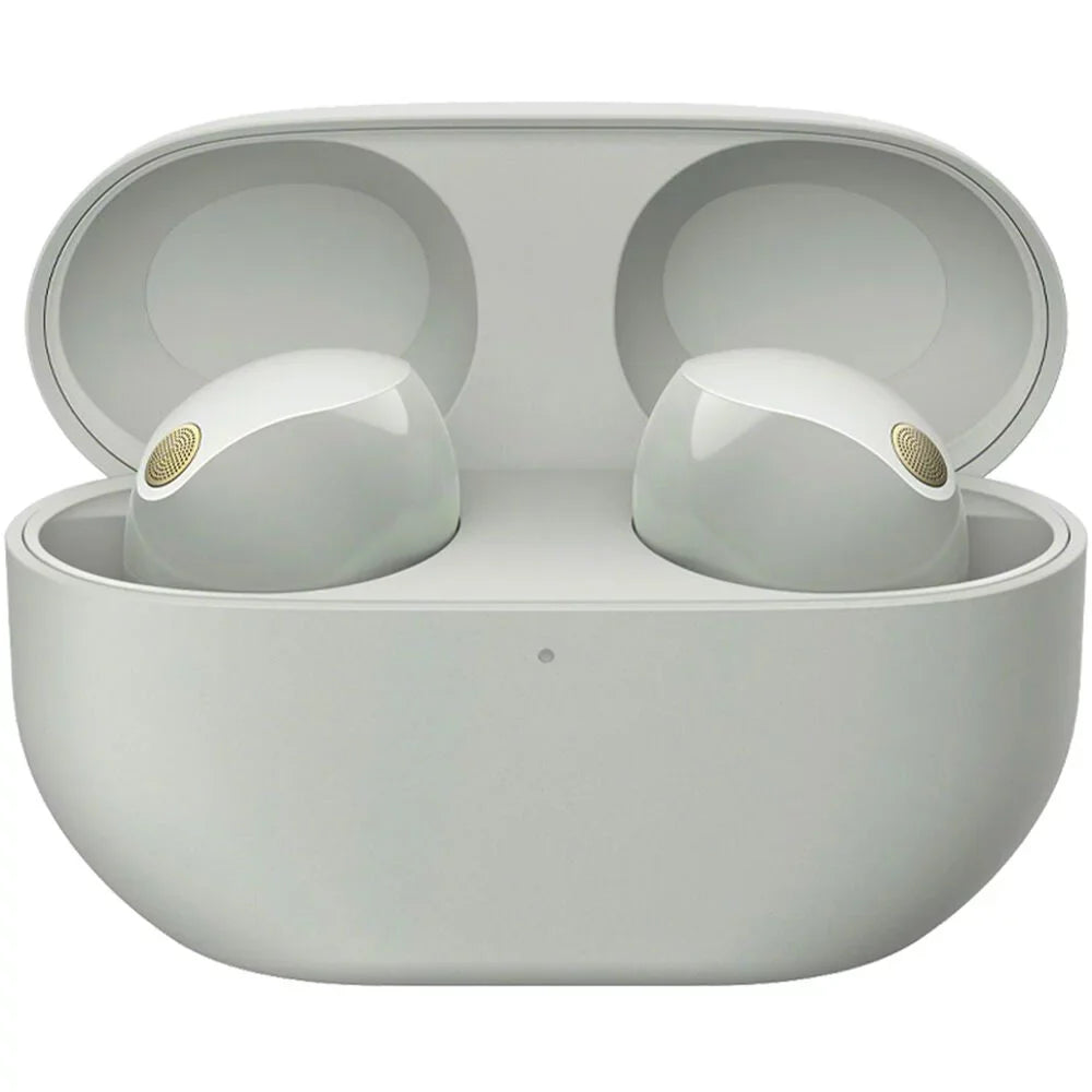 Sony WF-1000XM5 Noise Canceling Wireless Earbuds (Silver) Bundle with 2 YR Warranty