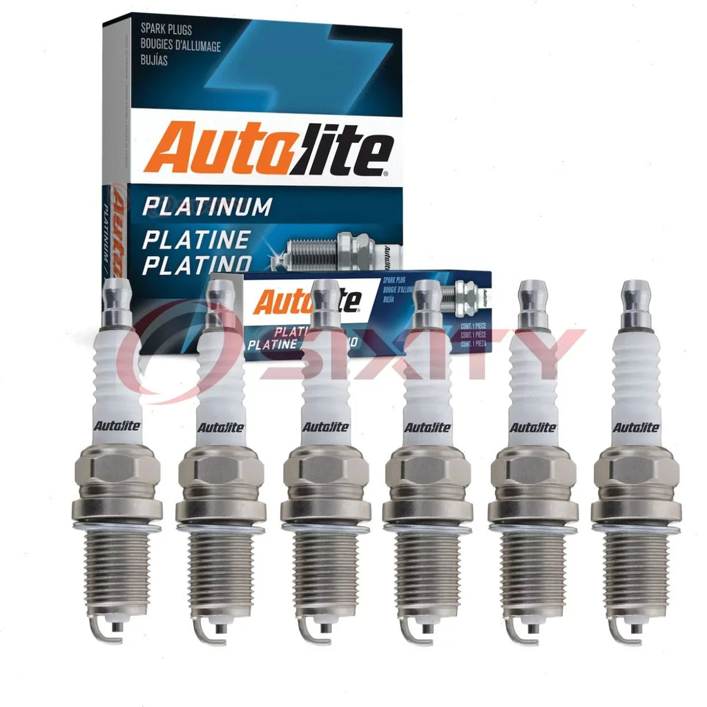 6 pc Autolite AP3924 Platinum Spark Plugs for 1148 3005 6111 71 9 Ignition Wire Secondary Fits select: 2000-2008 TOYOTA COROLLA; 2001-2009 TOYOTA PRIUS