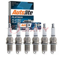 6 pc Autolite AP3924 Platinum Spark Plugs for 1148 3005 6111 71 9 Ignition Wire Secondary Fits select: 2000-2008 TOYOTA COROLLA; 2001-2009 TOYOTA PRIUS