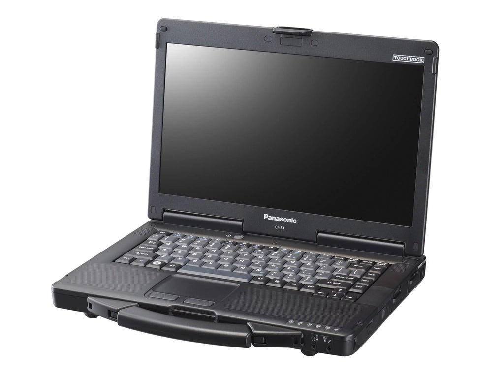 Used Panasonic A Grade CF-53 Toughbook 14-inch (High Definition-720p LED 1366 x 768) 2.1GHz Core i5 250GB HD 2 GB Memory Win 7 Pro OS Power Adapter Included