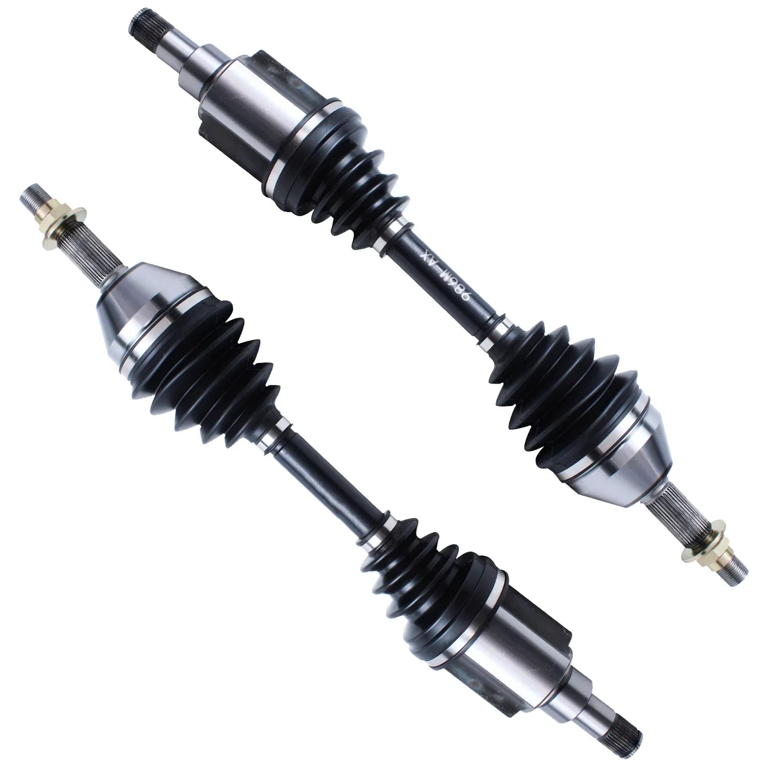 Detroit Axle - 2pc Front CV Axles for Chevrolet Cobalt Pontiac G5 G4 Pursuit Saturn Ion; Replacement CV Axle Shafts Assembly