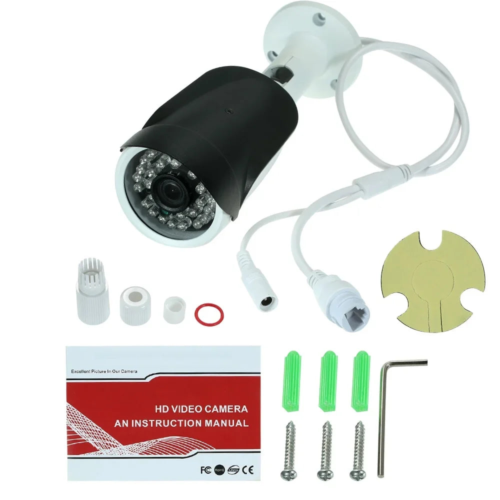 4MP HD POE IP Camera with 1080P/1440P/1520P Resolution; 1/2.7 Cam for High-Quality Imaging