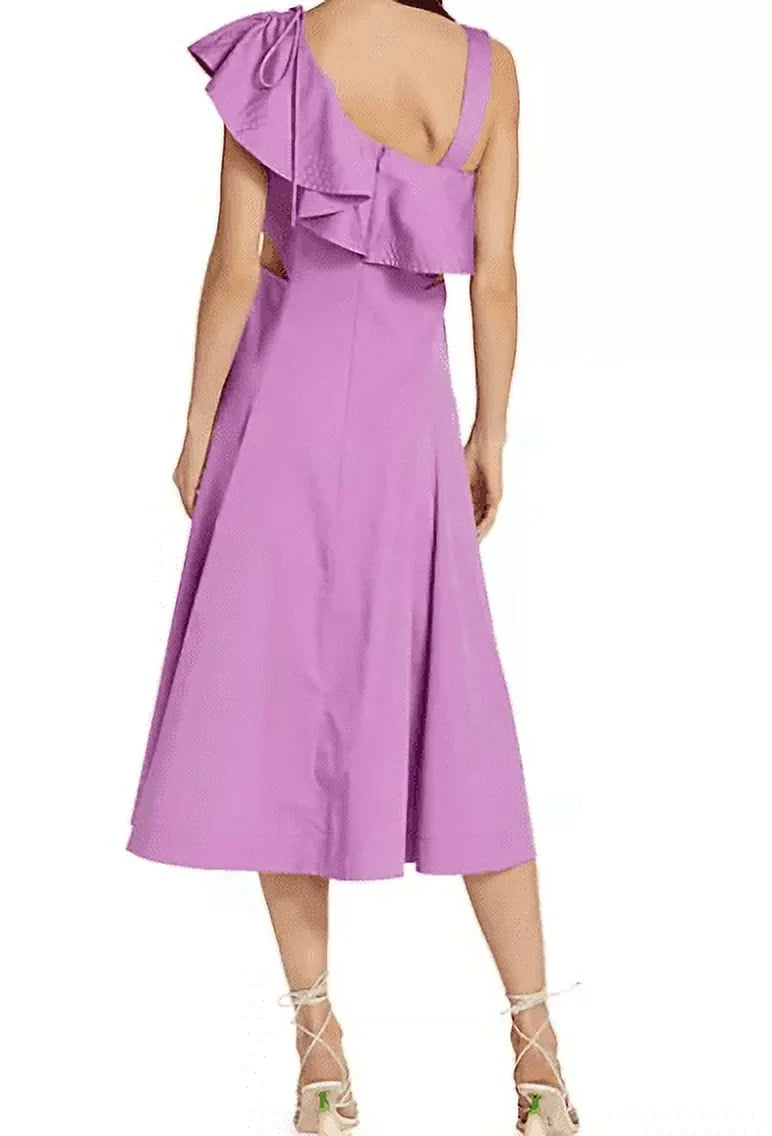 Veronica Beard Women's Orchid Beilla Ruffled-Sleeve Midi-Dress; 14