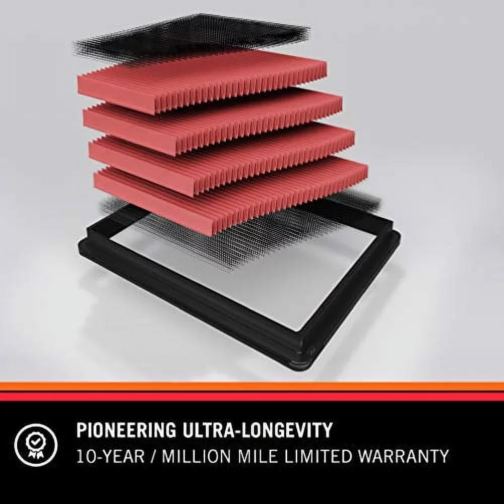 K&N Engine Air Filter: High Performance; Premium; Washable; Replacement Filter: 2011-2019 Kia/Hyundai L4 (Soul; Rio; Rio III; Rio5; Accent; Veloster); 33-2472