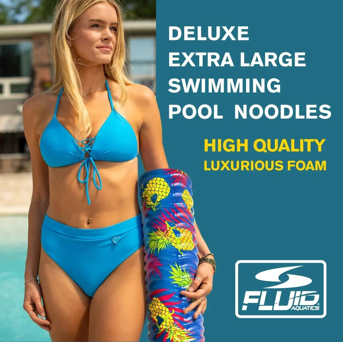 Fluid - Deluxe Swimming Pool Noodle - 2 Pack . Pool toy; Unisex;Teen