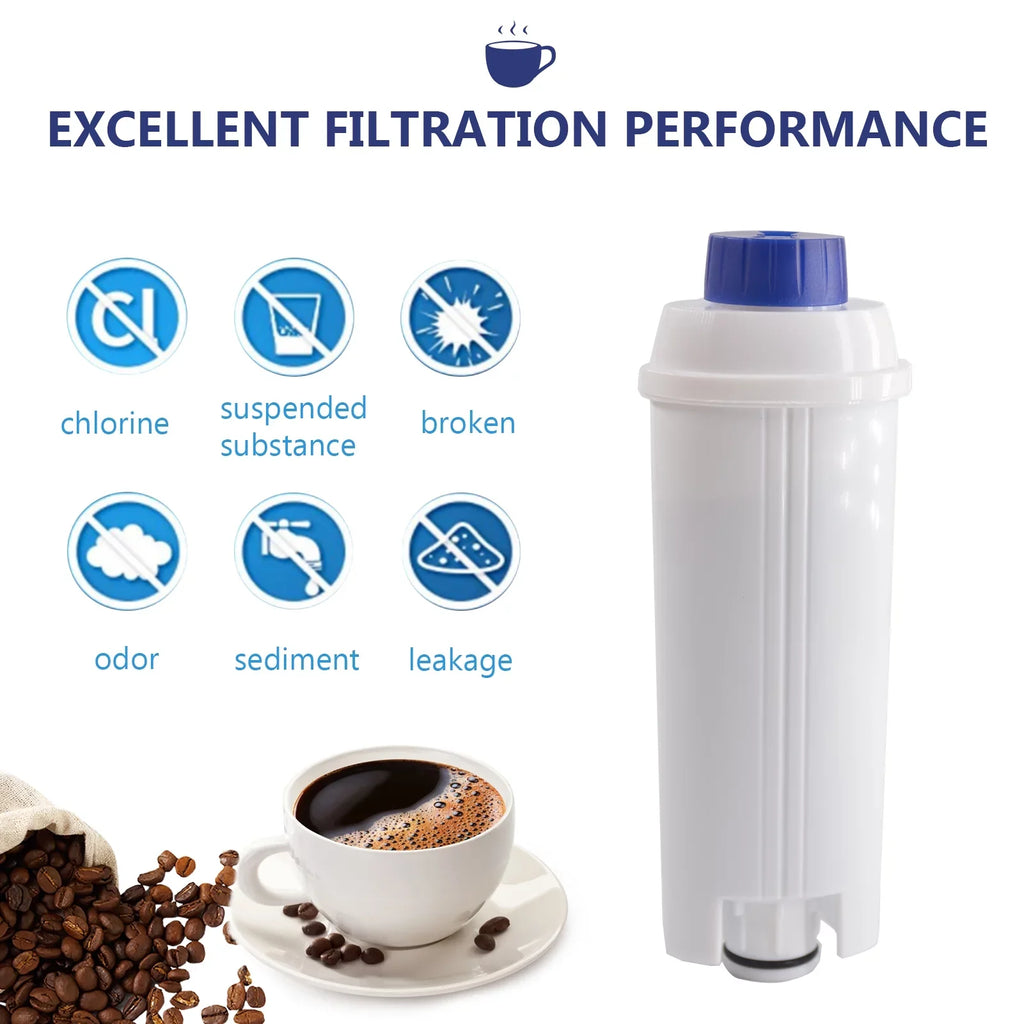 Anself Coffee System Accessory; 4Pcs Replacement Filter Cartridge Compatible with Delonghi DSL C002; Purify Element Filter