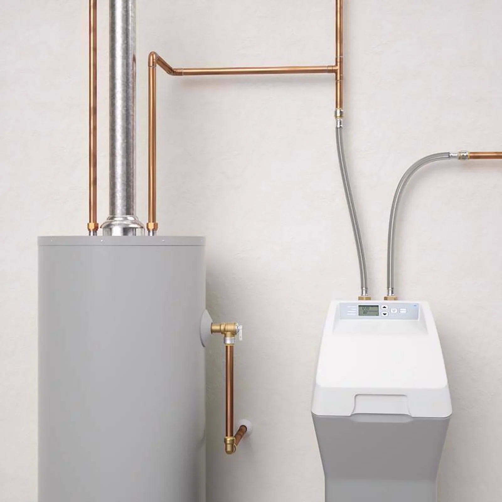 SharkBite 3/4 in. Push X 1 in. D FIP 24 in. Stainless Steel Softener Hose