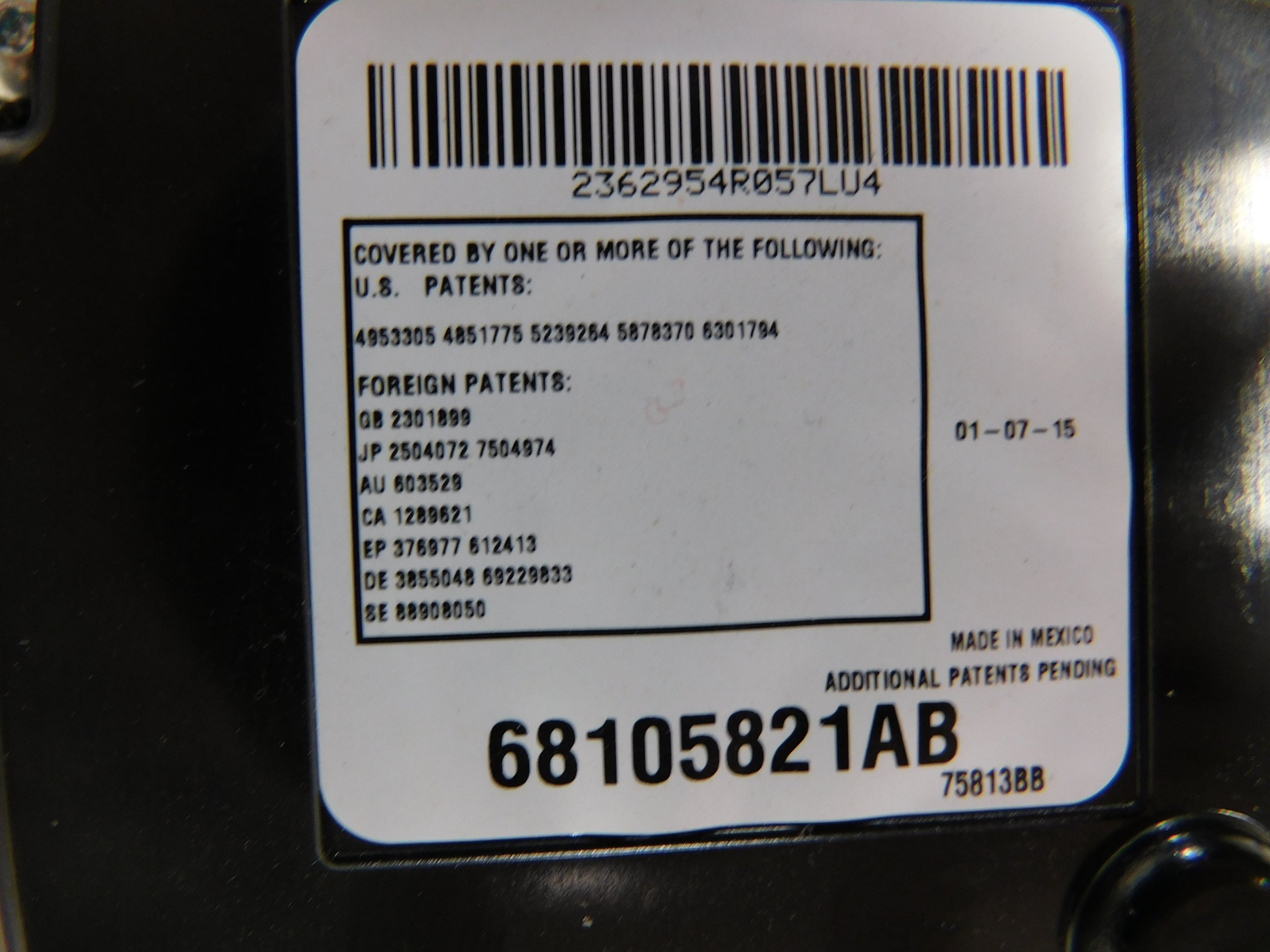 Pre-Owned 13 14 15 Dodge Ram 1500 Overhead Roof Mounted Console OEM LKQ (Good)