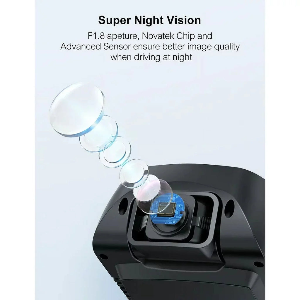 Dash Cam Front Rear; 1080P Dash Camera for Cars; 3” IPS Screen; External GPS Supported; 170°Wide Angle