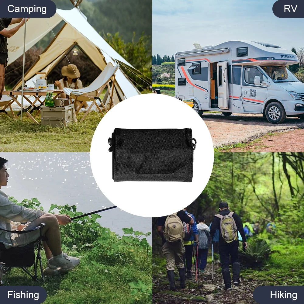 OWSOO 12W Foldable Solar Panel ; Dual USB Recharger for Camping Travel