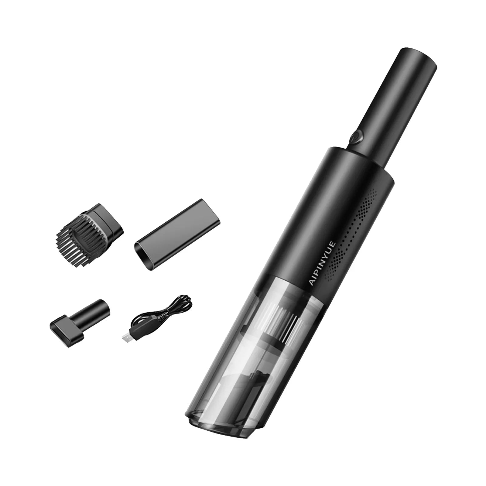 moobody Vacuum Cleaner; 120W Handheld Cleaner; 6000Pa Powerful Suction; USB Powered with HEPA Filter for Cleaning Hair Dust Gravel in Home Office