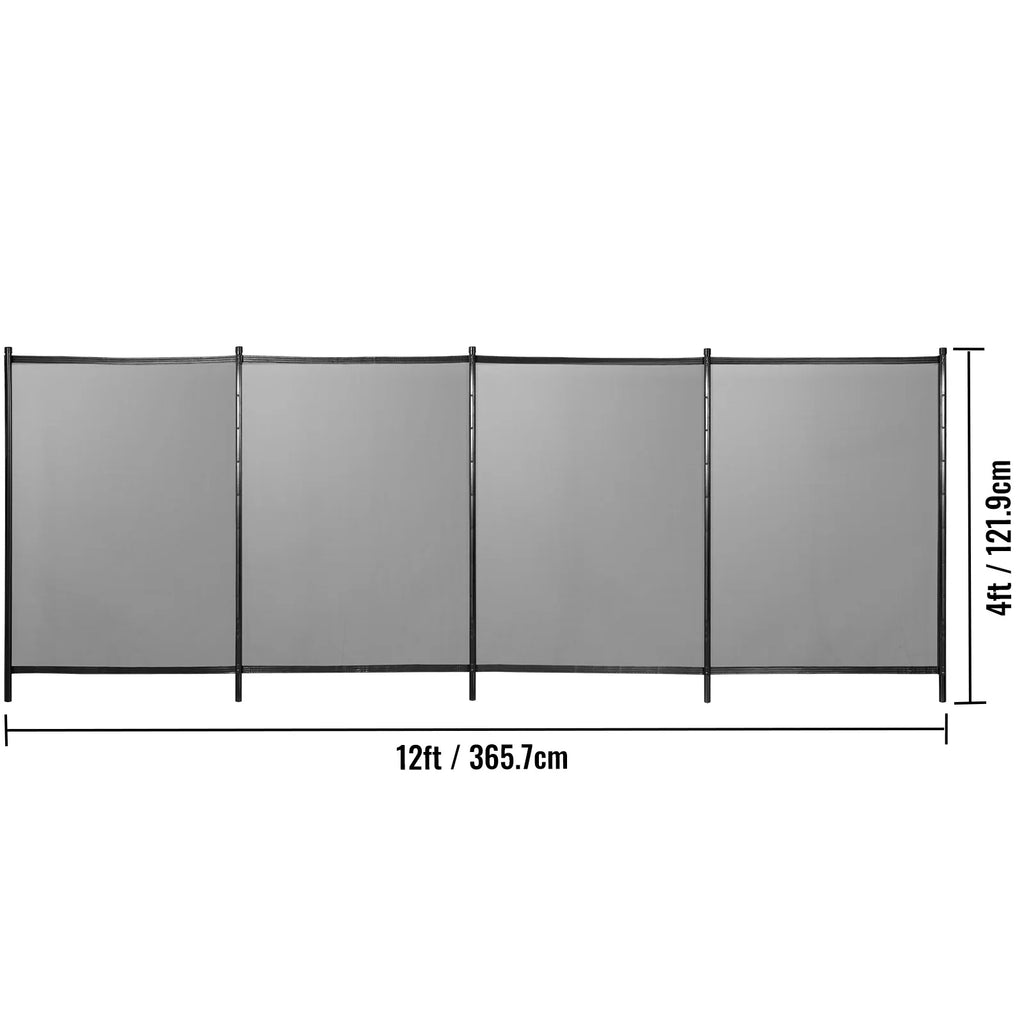 Pool Fencing Mesh; 4 x 12 ft Swimming Pool Fence; 1000D Fabric Removable Pool Fence with Aluminum Poles and Foot Tubes; Breathable Pool Fences for Inground Pools for Security and Privacy