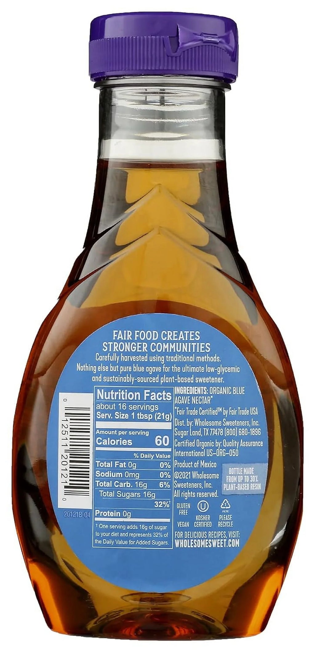 Organic Blue Agave; 11.75 Oz