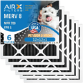 12x12x1 Air Filter Odor Eliminator Carbon Filter MERV 8 Comparable to MPR 700 & FPR 5 AC HVAC Premium USA Made 12x12x1 Furnace Filters by AIRX FILTERS WICKED CLEAN AIR. 6 Pack