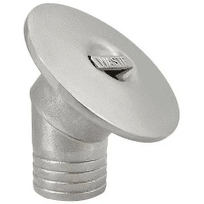 ISURE MARINE Boat 316 Stainless Steel 2"(50mm) Angled Neck 45° WASTE Deck Fill/Filler Cap Keyless Thru Hull Hardware