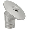 ISURE MARINE Boat 316 Stainless Steel 2"(50mm) Angled Neck 45° WASTE Deck Fill/Filler Cap Keyless Thru Hull Hardware