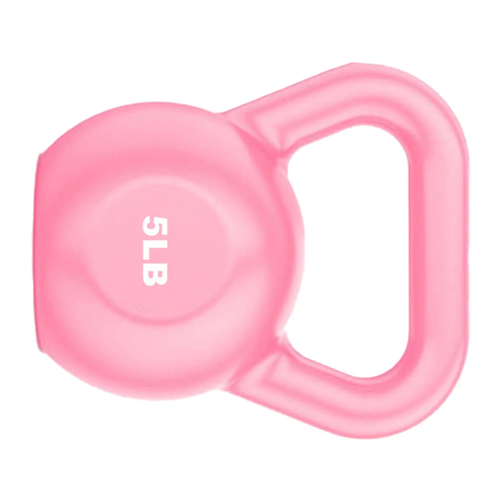 Buumin PE Kettlebell Weight for Men Women for Exercises Strength Training Functional Fitness Plyometrics Pink 5LB