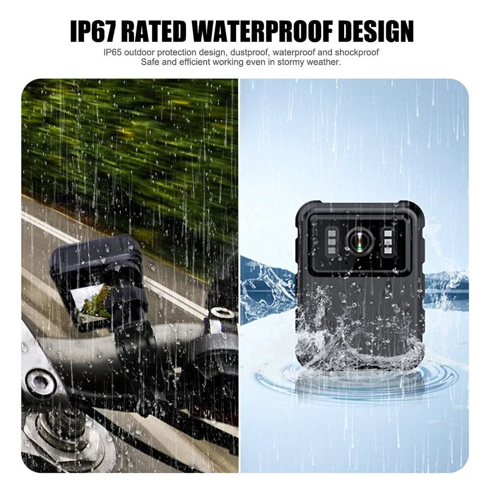 JLLOM Police Body Camera - Mini Camcorder with 1080P Audio Video DVR and IR Night Vision