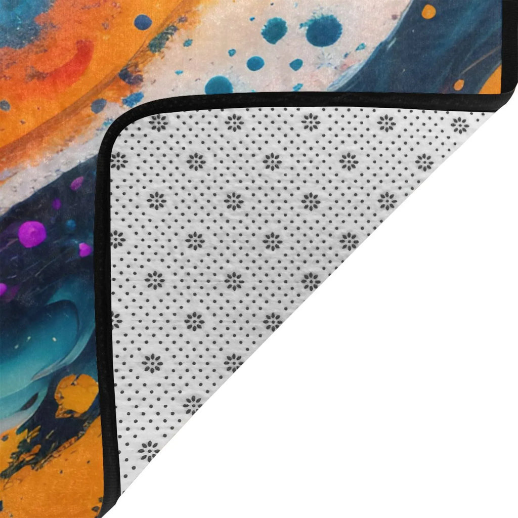 XMXY Fractal Blaze Texture Area Rugs Doormat Outdoor Entrance ; Facecloth Non-slip Floor Mat Rug for Living Room Kitchen Sink Area Indoor 36"x24"