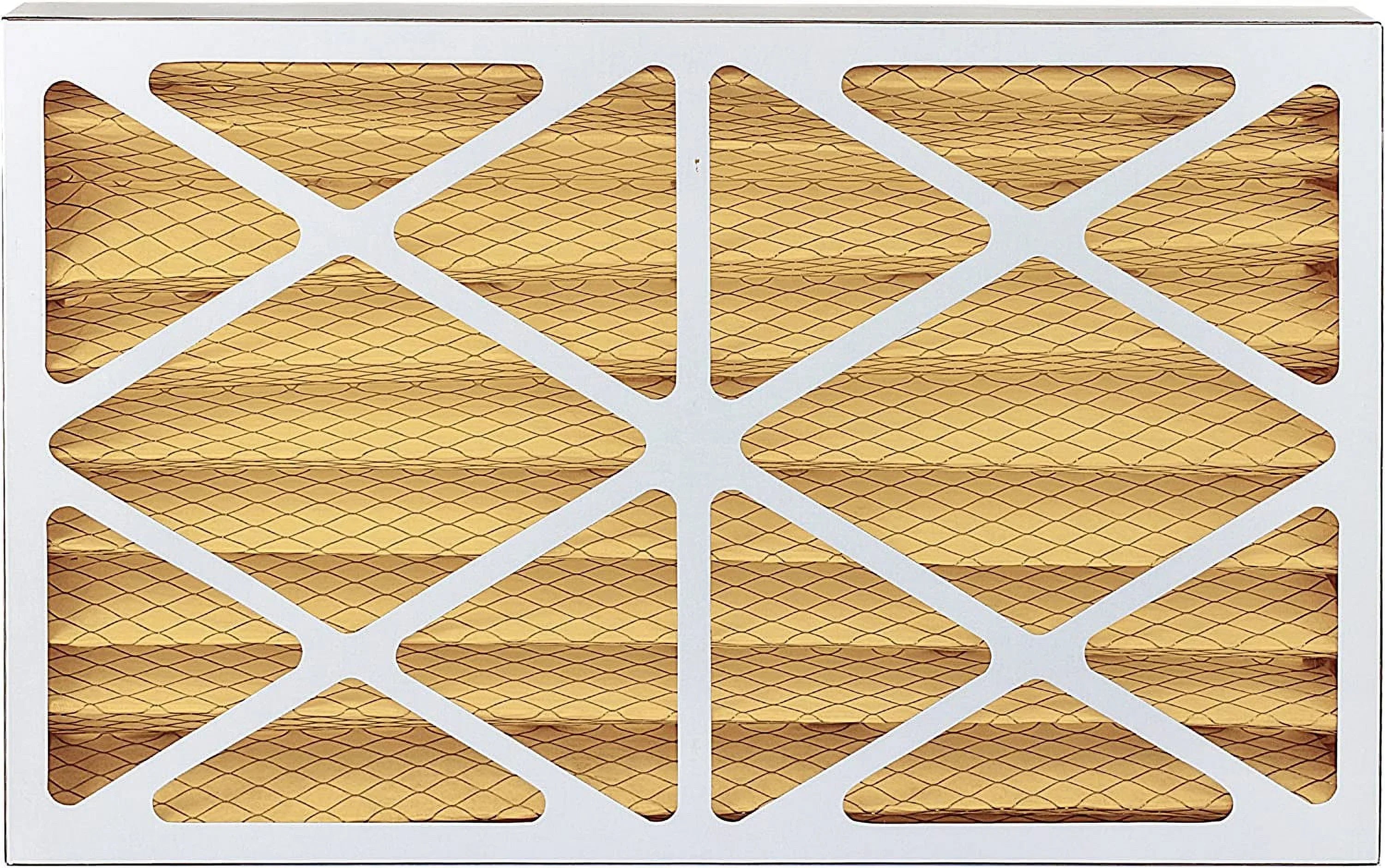 Filterbuy 16x25x4 MERV 11 Pleated HVAC AC Furnace Air Filters (12-Pack)