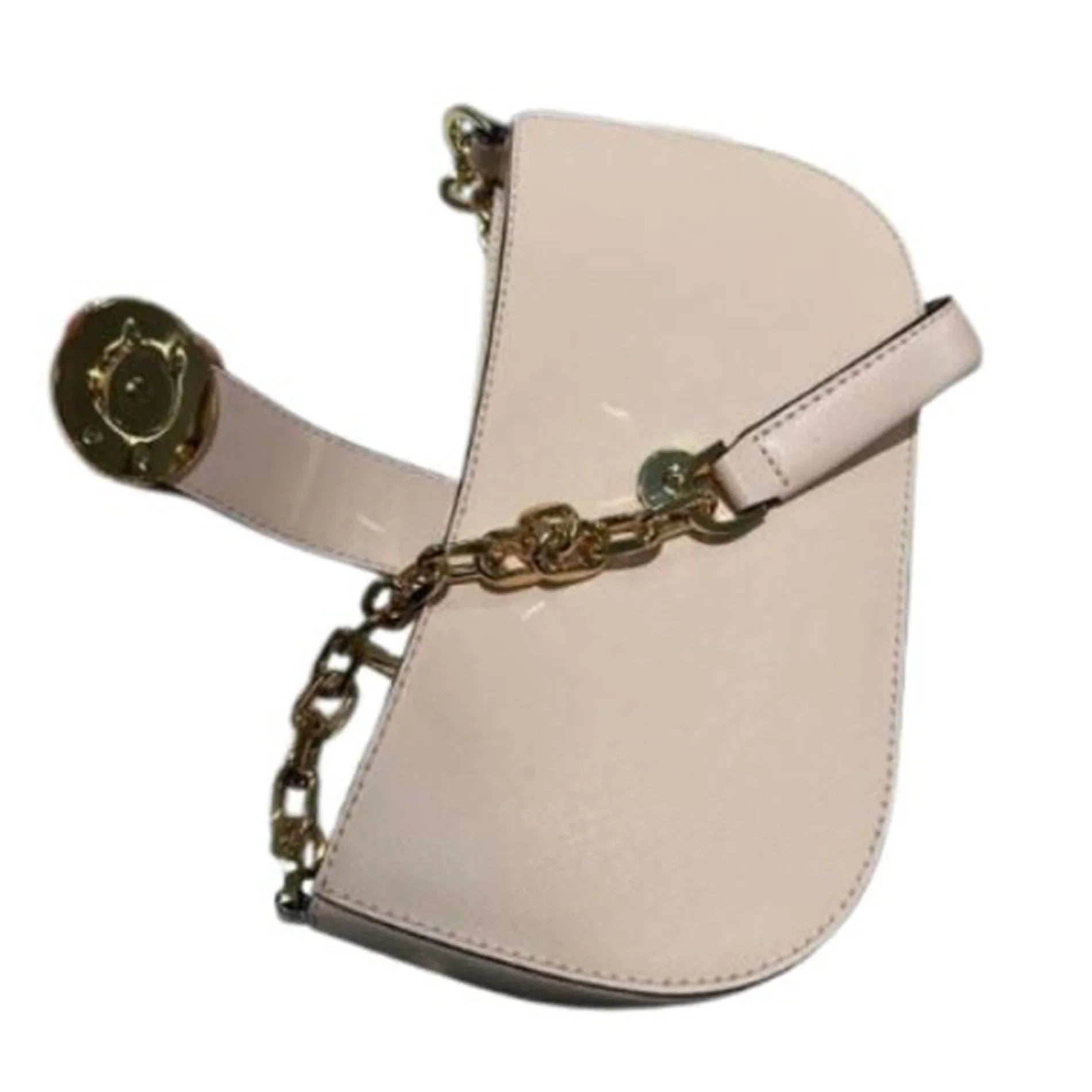Michael Kors Womens Carmen XS Leather Pouchette Shoulder Bag (Powder Blush) 35F2GNMC0L-424
