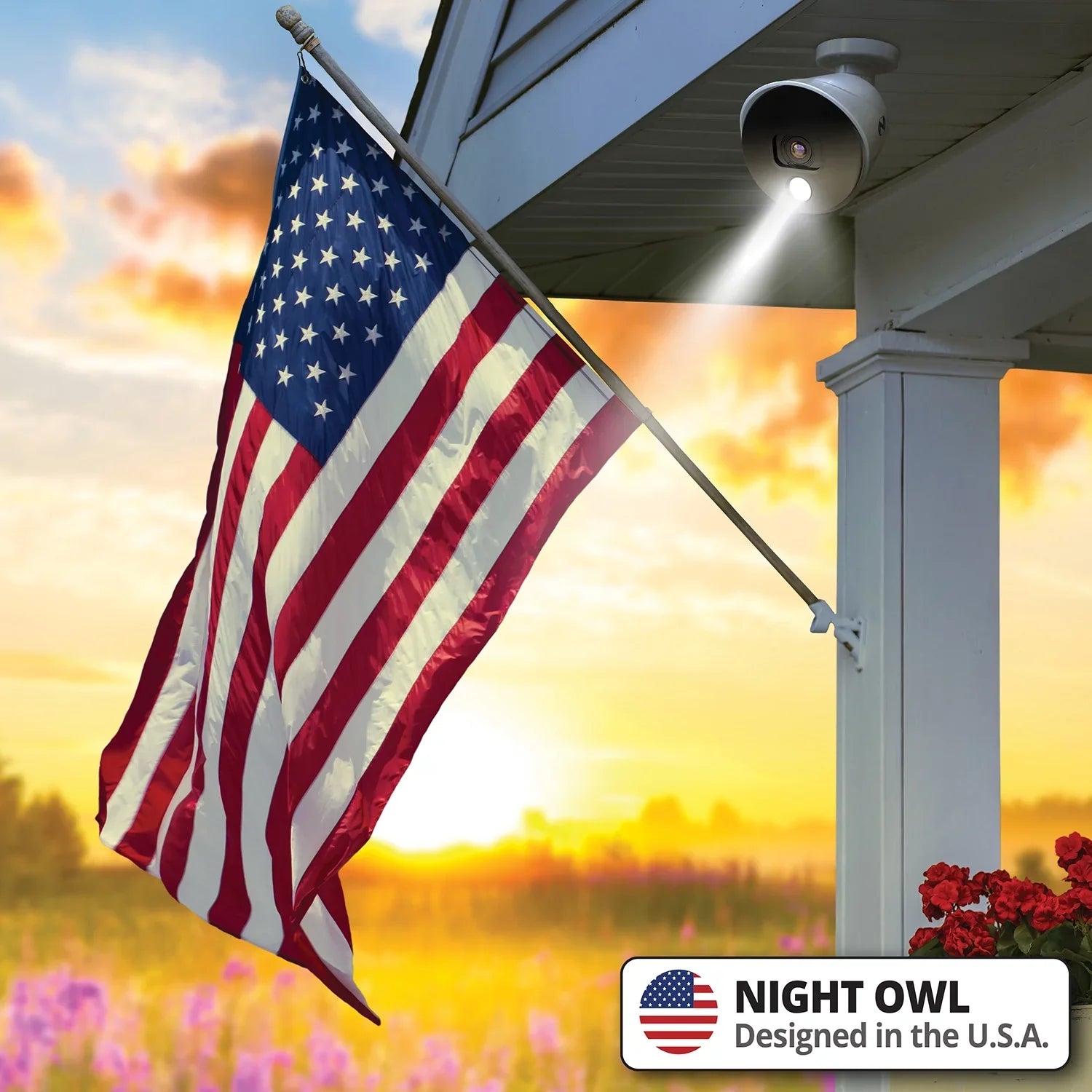 Night Owl Bluetooth 8 Channel DVR with 1TB Hard Drive; and 4 Wired 1080p HD Spotlight Security Cameras; Outdoor; HDMI Connector