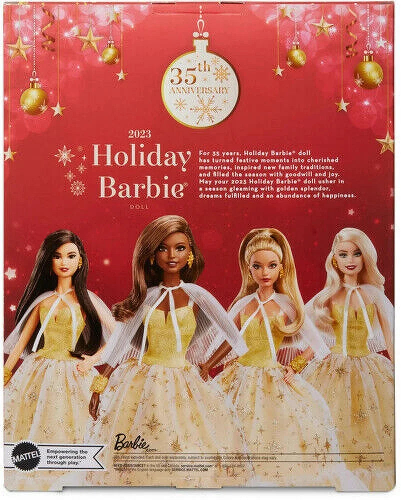 Mattel - 2023 Holiday Doll (Dark Brown Hair) [New Toy] Ltd Ed; Paper Doll; Col