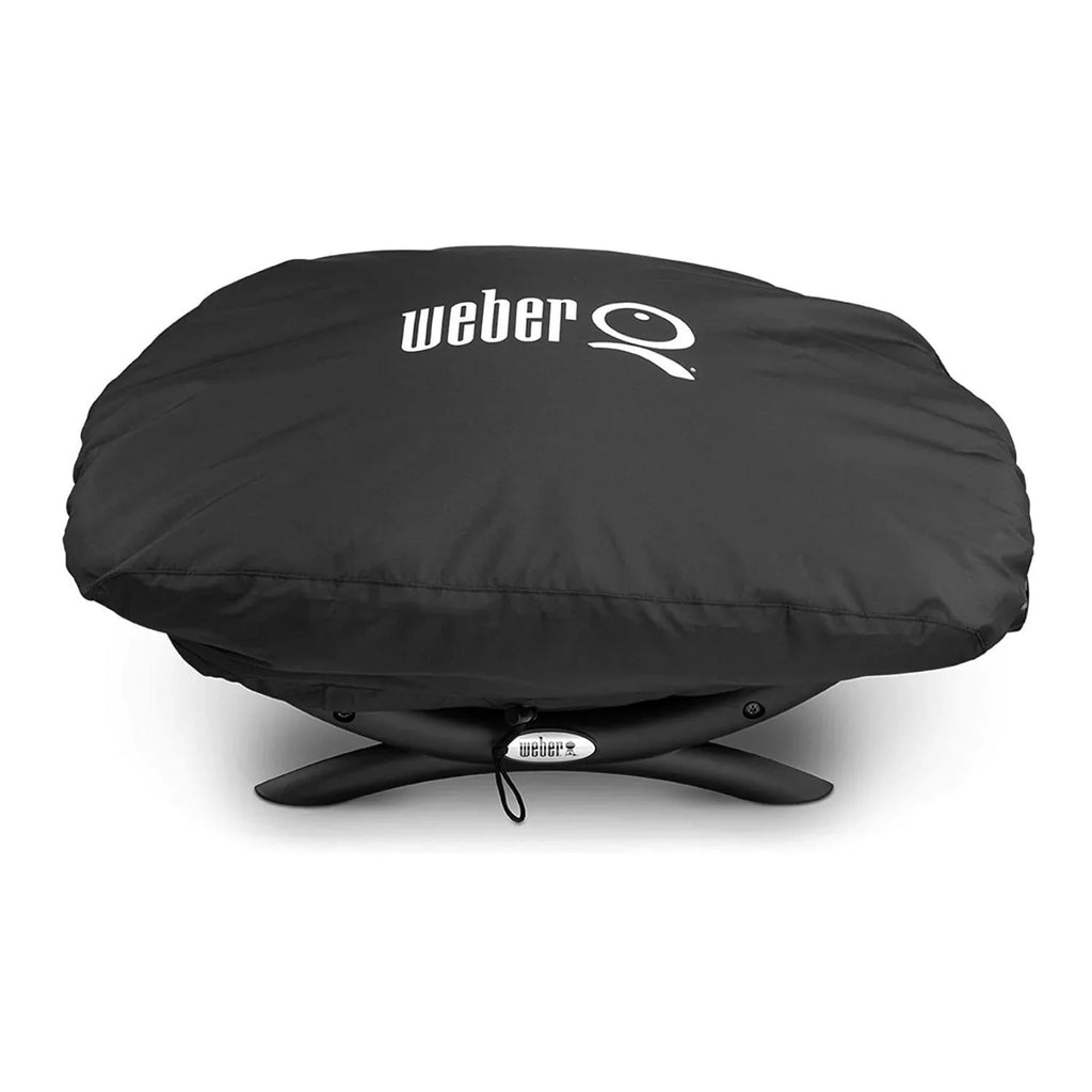 Weber Q 1400 Current-activated Grill (Black) with Grill Cover