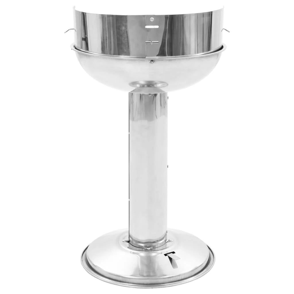 Buyweek Pedestal Charcoal BBQ Grill Stainless Steel