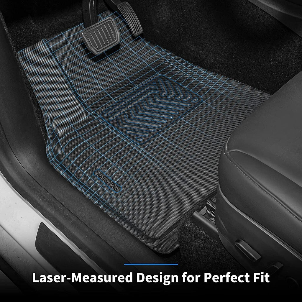 Ledkingdomus Ledkingdomus Floor Mats Cargo Liners for Tesla Model Y 5-Seat 2020-2024 All Weather Trunk Set