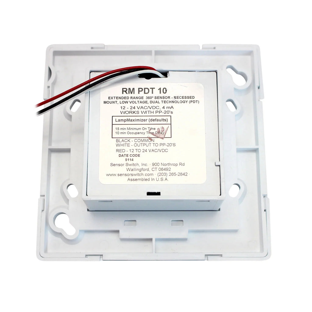 Sensorswitch Occupancy Sensor;PIR/Mic;2463sq ft;White RM PDT 10