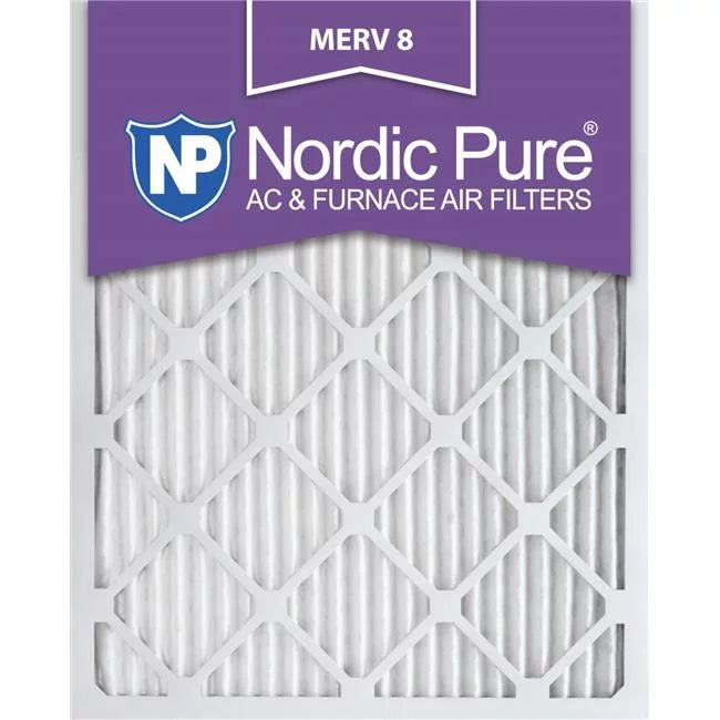 Nordic Pure 16x22x1ExactCustomM8-12 Exact MERV 8 AC Furnace Filters; 16 x 22 x 1 in. - Pack of 12
