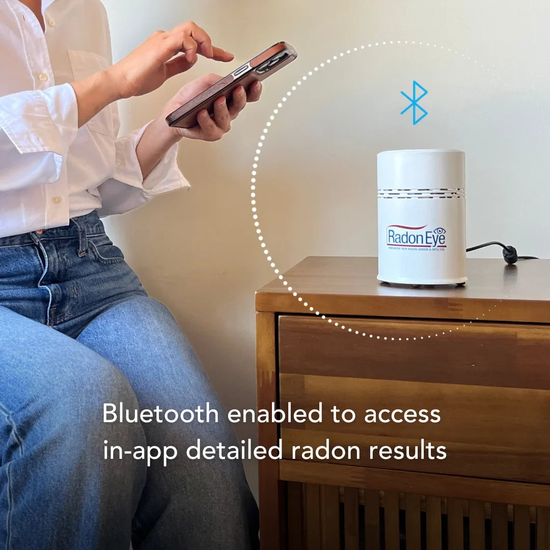 Ecosense RD200W RadonEye; Home Radon Detector; Fast & Reliable Real-Time Radon Monitor ; OLED Display; Easy Setup with App; Bluetooth;