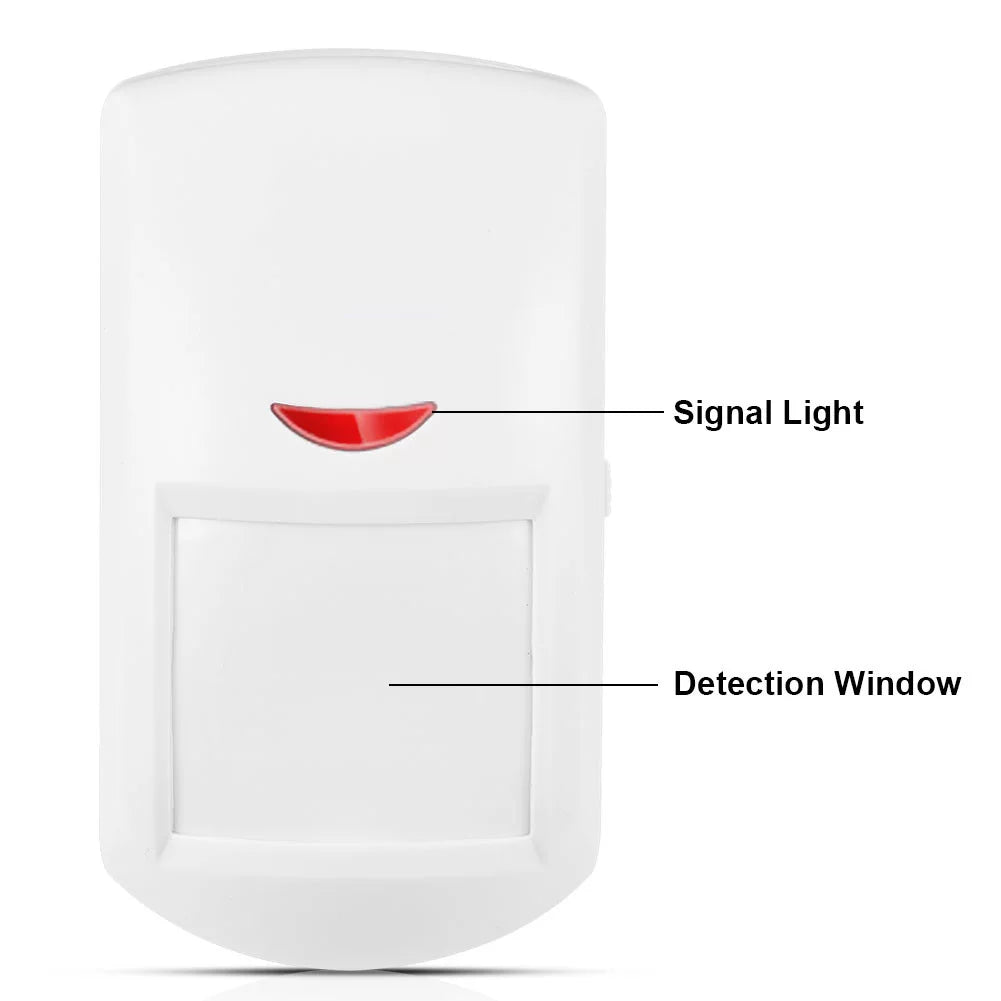 Emoshayoga 433MHz Wireless Passive Infrared Sensor; Wireless Smart Motion Senso PIR Motion Detector for Home Business