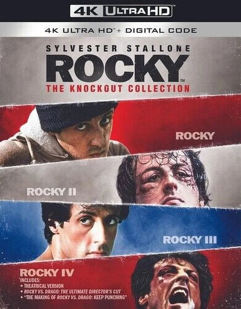Rocky: The Knockout Collection [New 4K UHD Blu-ray] Boxed Set; Digital Copy