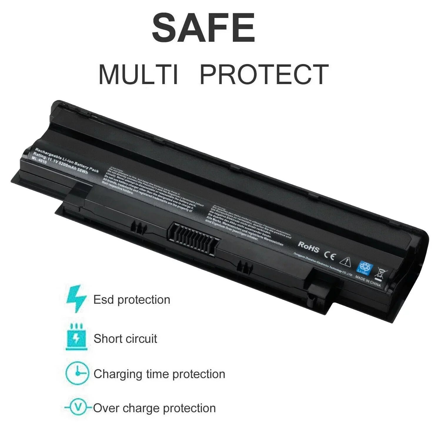 451-11510 312-0233 Battery for Dell Inspiron 14R N4010 15R N5010 N5050 M5110