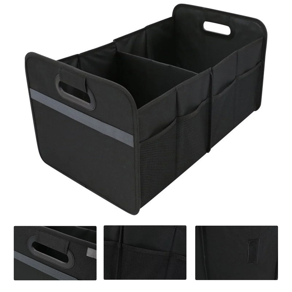moobody Car Trunk Organizer Car Trunk Storage Box Automotive Cargo Organizer Folding Car Storage Box 55L