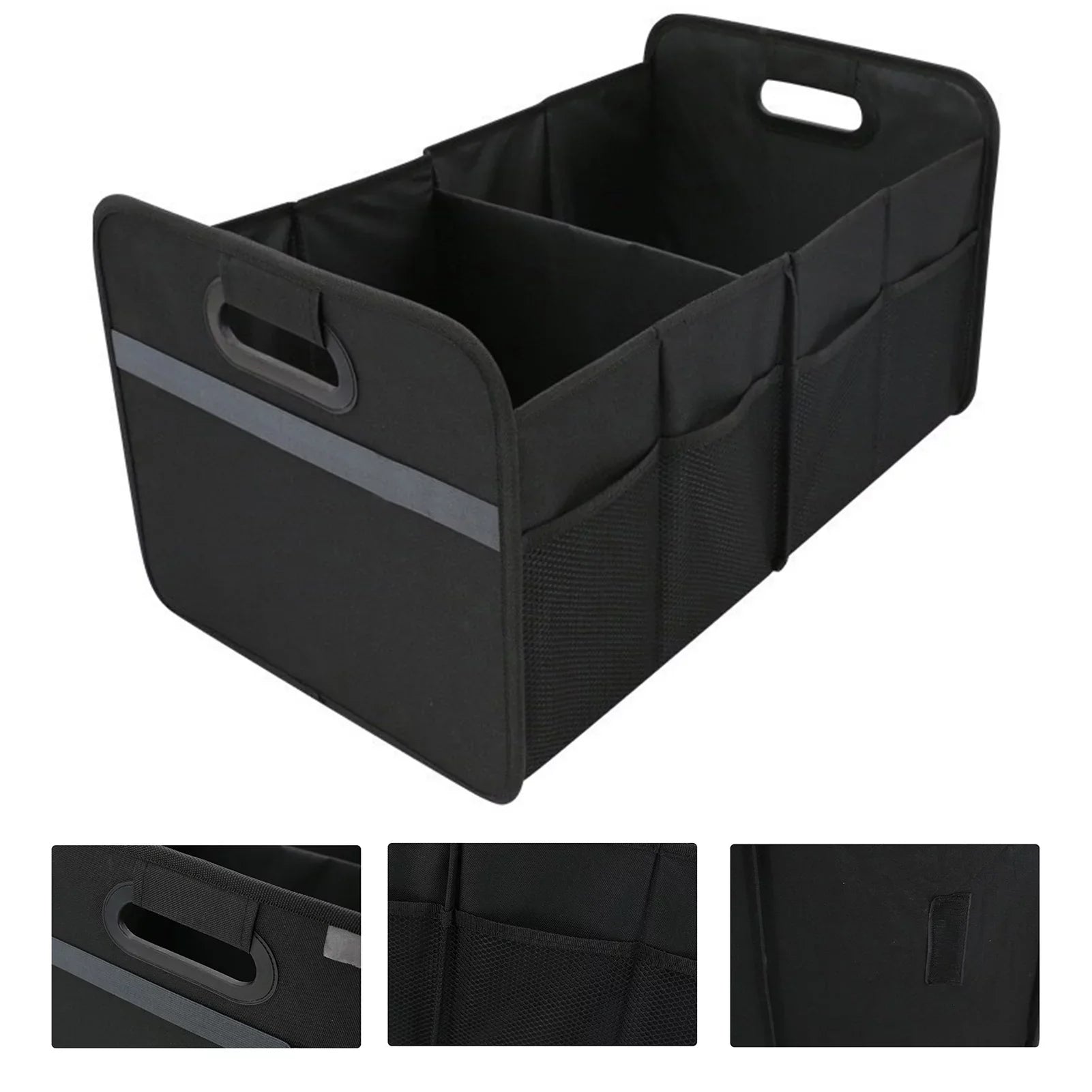 moobody Car Trunk Organizer Car Trunk Storage Box Automotive Cargo Organizer Folding Car Storage Box 55L