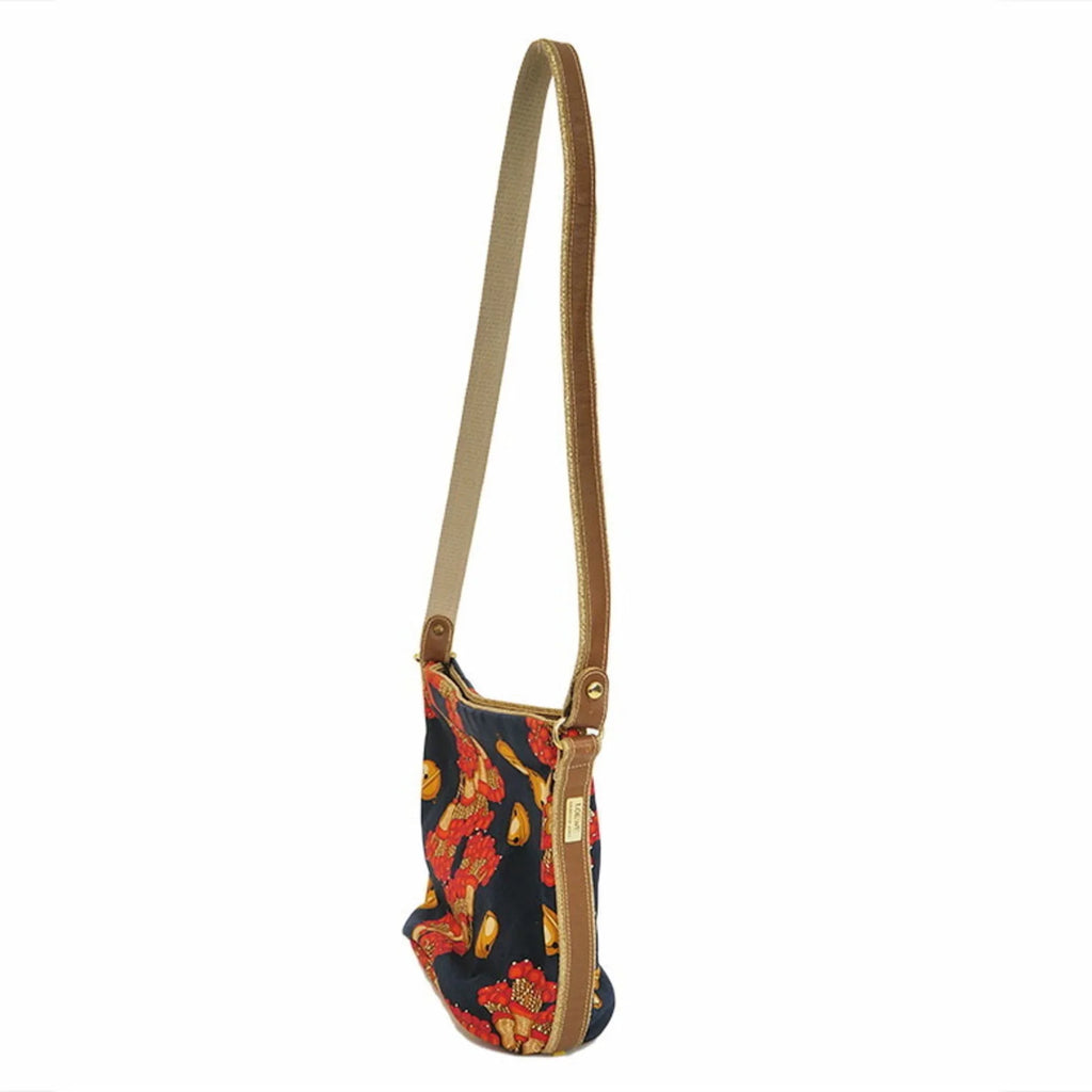 Pre-Owned Loewe LOEWE shoulder canvas navy x red one bag ladies (Good)