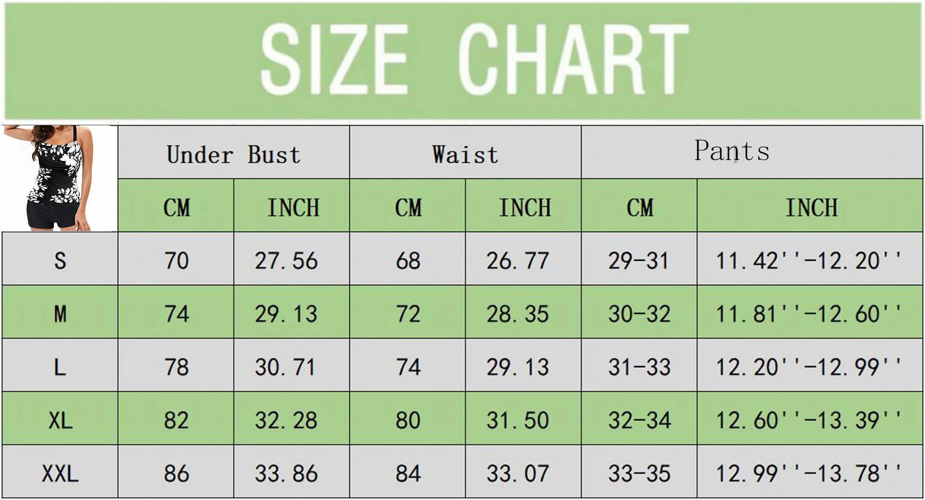 Roy&Chaney Tankini Swimsuits for Women Two Piece Tops Bathing Suits Tummy Control Swimwear Plus Size