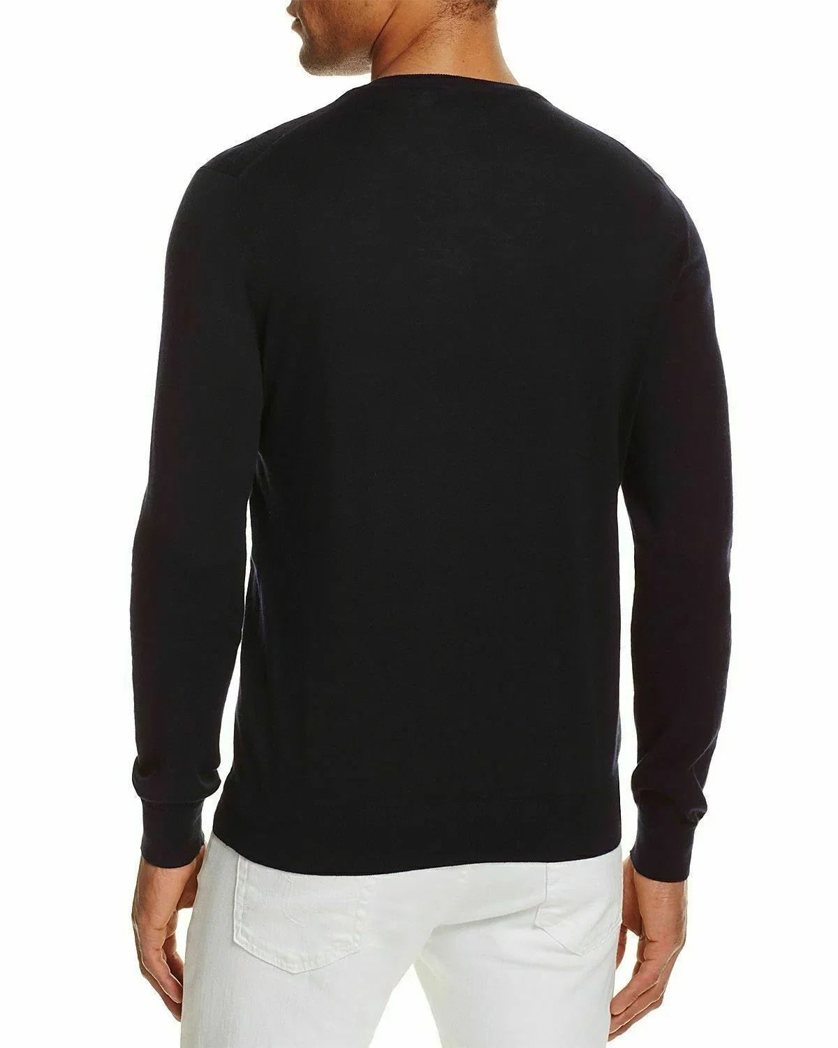 Bloomingdale's TRUE NAVY Cotton Blend Crewneck Sweater; US Small